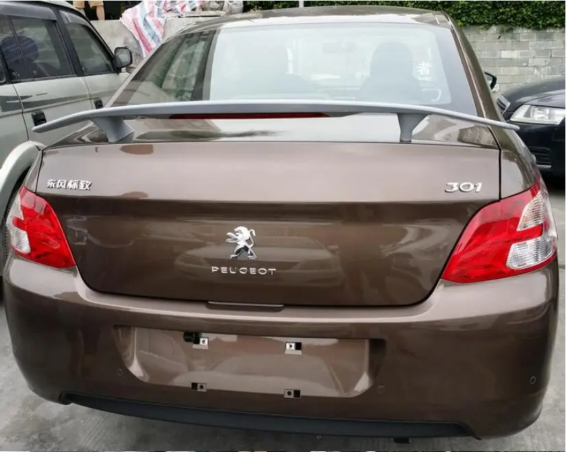 ABS грунтовка для заднего крыла автомобиля спойлер багажника Peugeot 301 2013 2014 2015 2016 2017