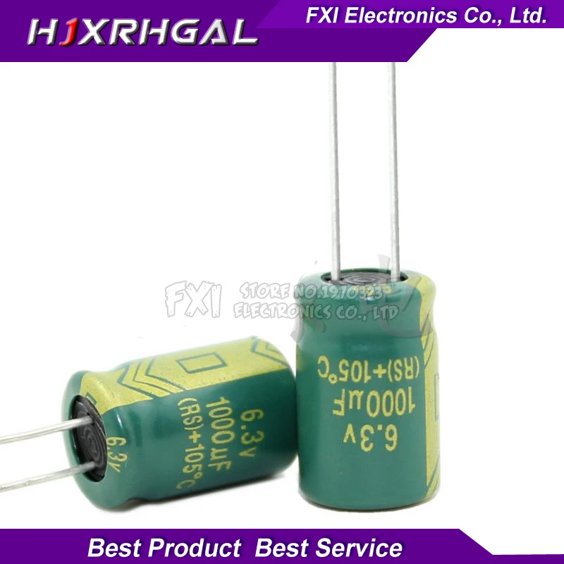 50 шт. 6.3v1000uf 1000uf6. 3 В 8*12 6 1000 мкФ 8x12 электр электролитический