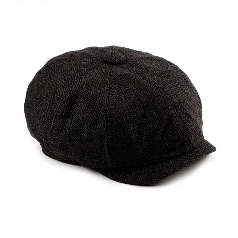 Mens Peaky Blinders Cosplay Tommy Shelby Plain 8 Panel Newsboy Cap - Hat Cap for Baker Boy Baseball Costume image 3