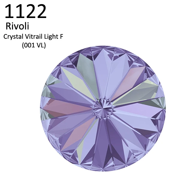 VL-F 1 шт.) с украшением в виде кристаллов от Swarovski 1122 круглые Rivoli камня(без отверстия) фольгированная Австрия Стразы для бижутерии, материал для рукоделия - Цвет: VL-F