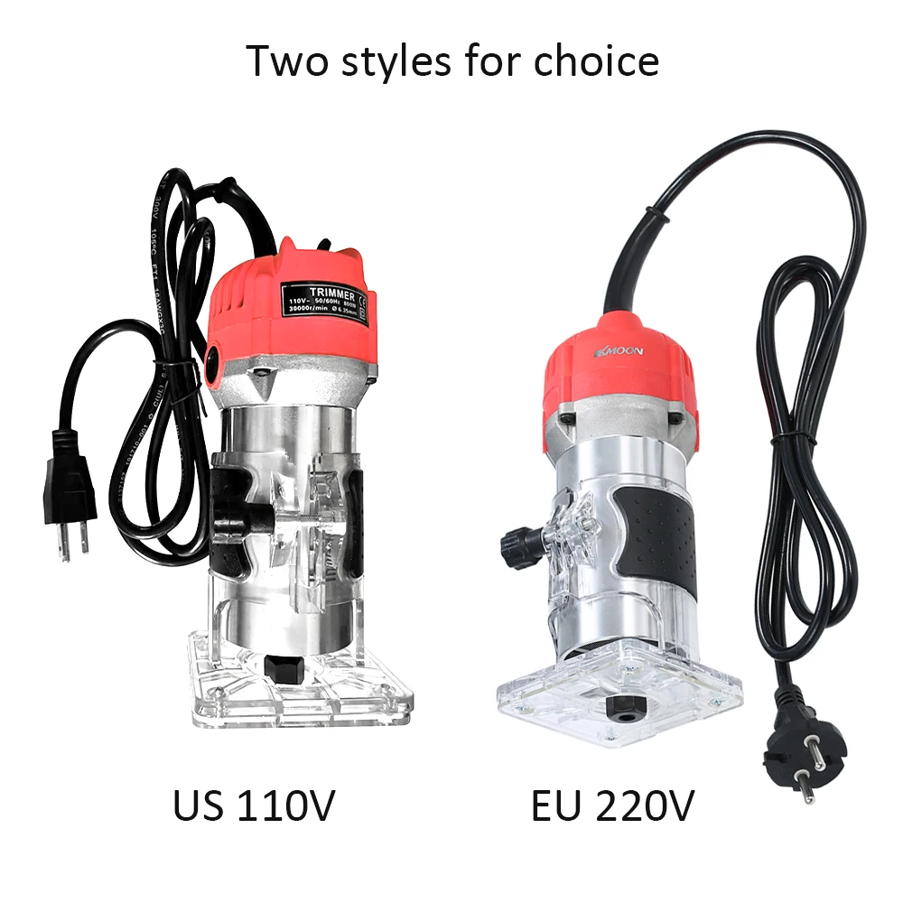 Trim Router 800W 30000rpm Woodworking Electric Trimmer Wood Milling Engraving Slotting Trimming Machine Hand Carving | Инструменты
