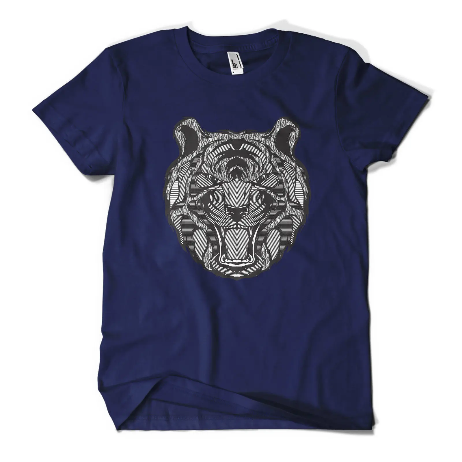 Graphic Tiger Футболка с принтом Hipster Дизайн городской моды мужские девушки футболка