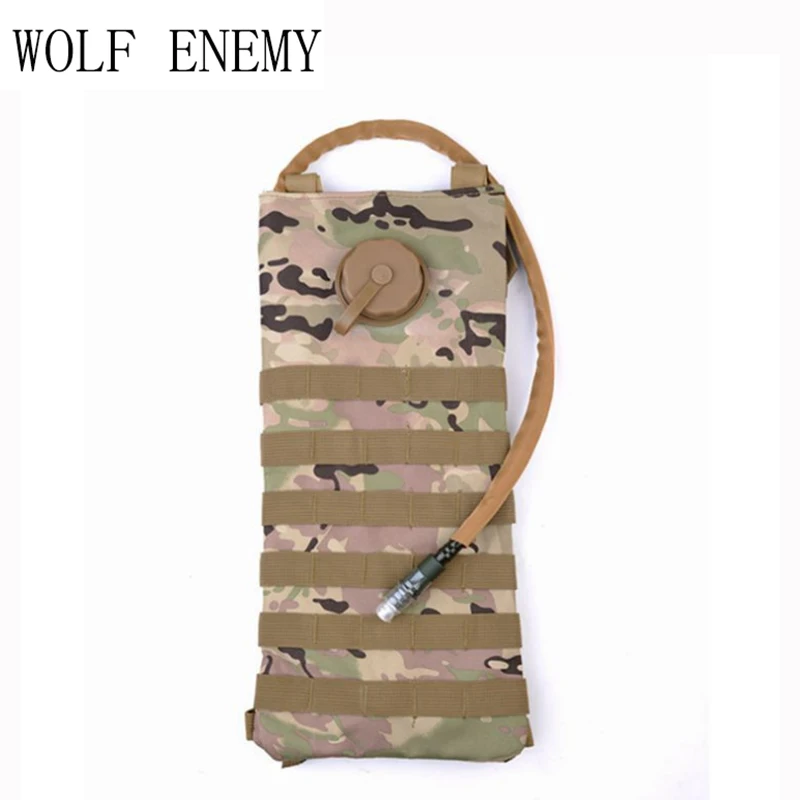 Molle 2.5L гидратационный резервуар для воды, рюкзак, сумка для воды, для спорта на открытом воздухе, для пеших прогулок, охоты, страйкбола, тактическая велосипедная сумка