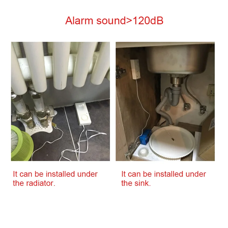 

Water Leakage Alarm Water Level Overflow Sensing Alerter Home Security Alarm Leakage Detector JR Deals