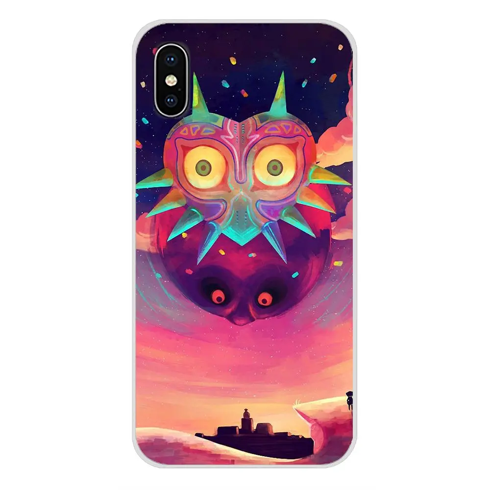 Легенда о Зельде Majora маска для Apple iPhone X XR XS MAX 4 4S 5 5S 5C SE 6 6S 7 8 Plus ipod touch аксессуары