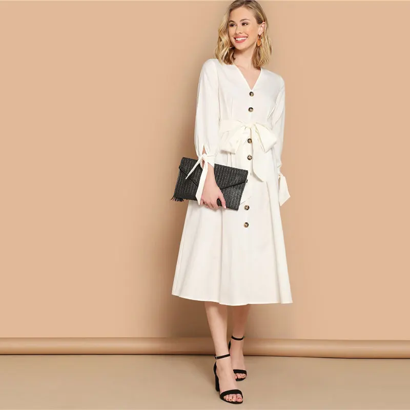 SHEIN Платье С Узлом На Манжетах И Поясом Бохо Цветочные Летние Платья Без Рукавов Женские Элегантные Платья
