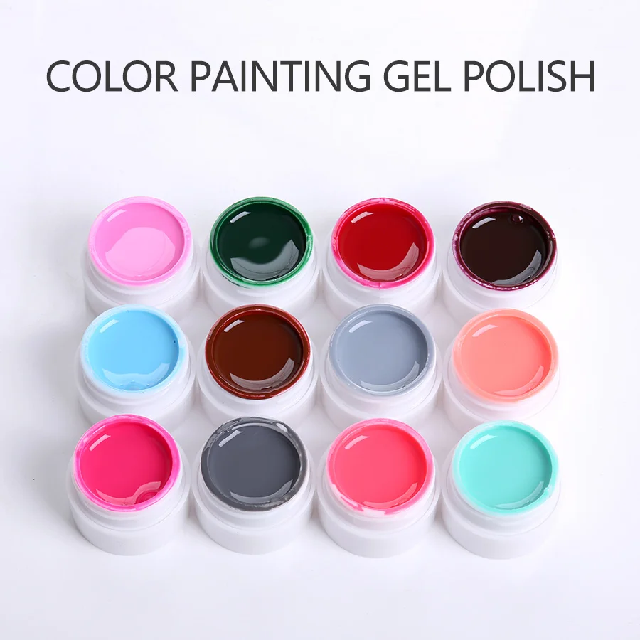 Сделай Сам краска цветной гель для дизайна ногтей 36 цветов УФ светодиодный