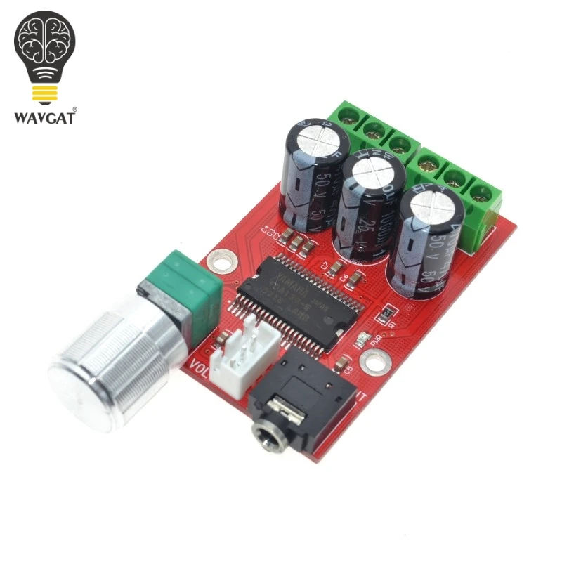 Плата цифрового усилителя звука WAVGAT, 12 Вт * 2, стерео двухканальные аудио усилители, звуковая система «сделай сам», динамик, домашний кинотеатр