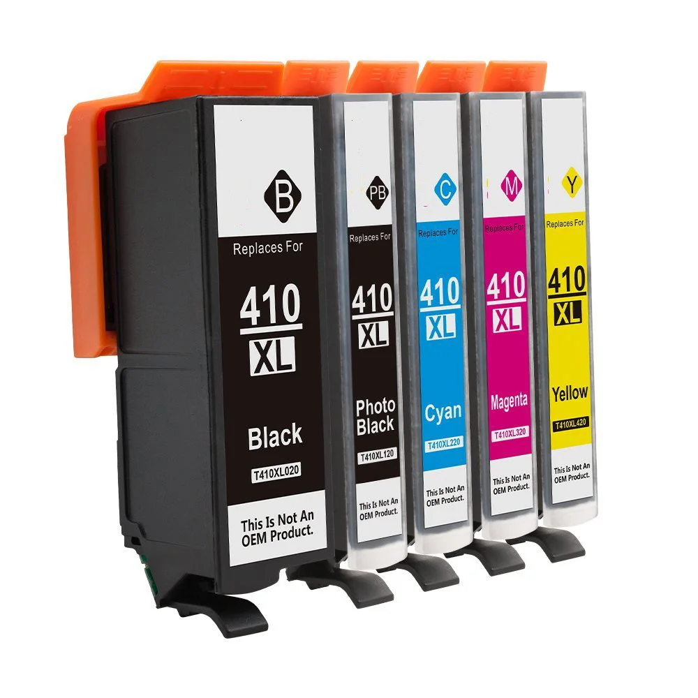 Совместимый чернильный картридж для Epson 410 410XL 5 шт. в упаковке|ink cartridge|compatible ink