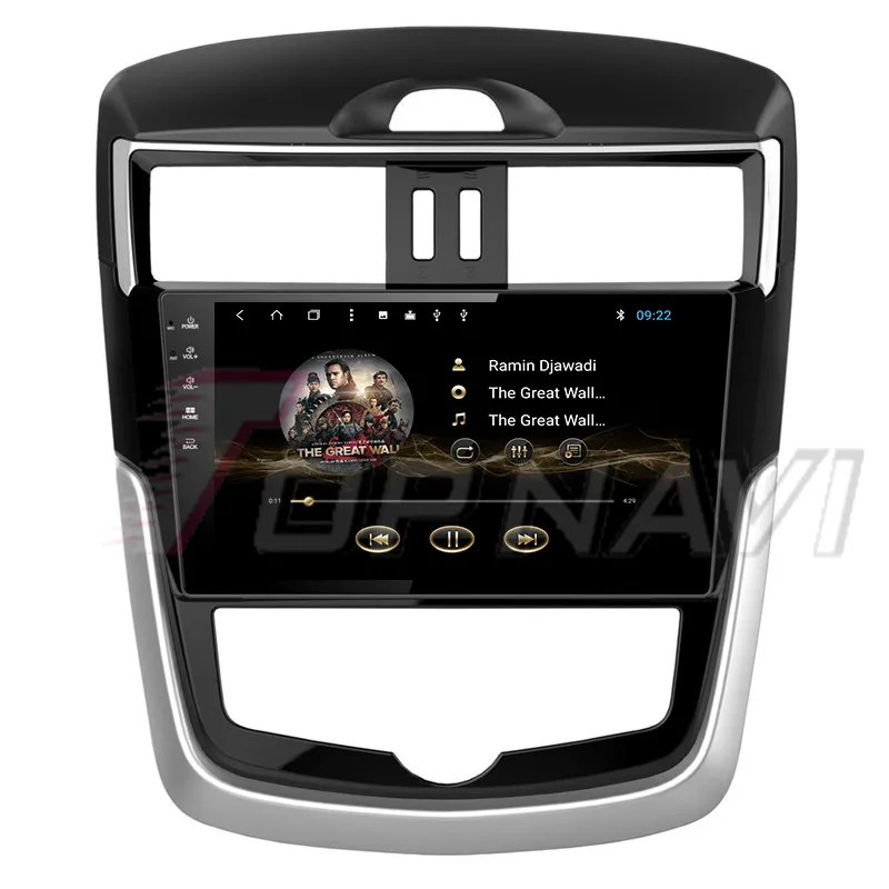 Автонавигация для Nissan Tiida 2016 Android 8 1 9 дюймов головное устройство Topnavi