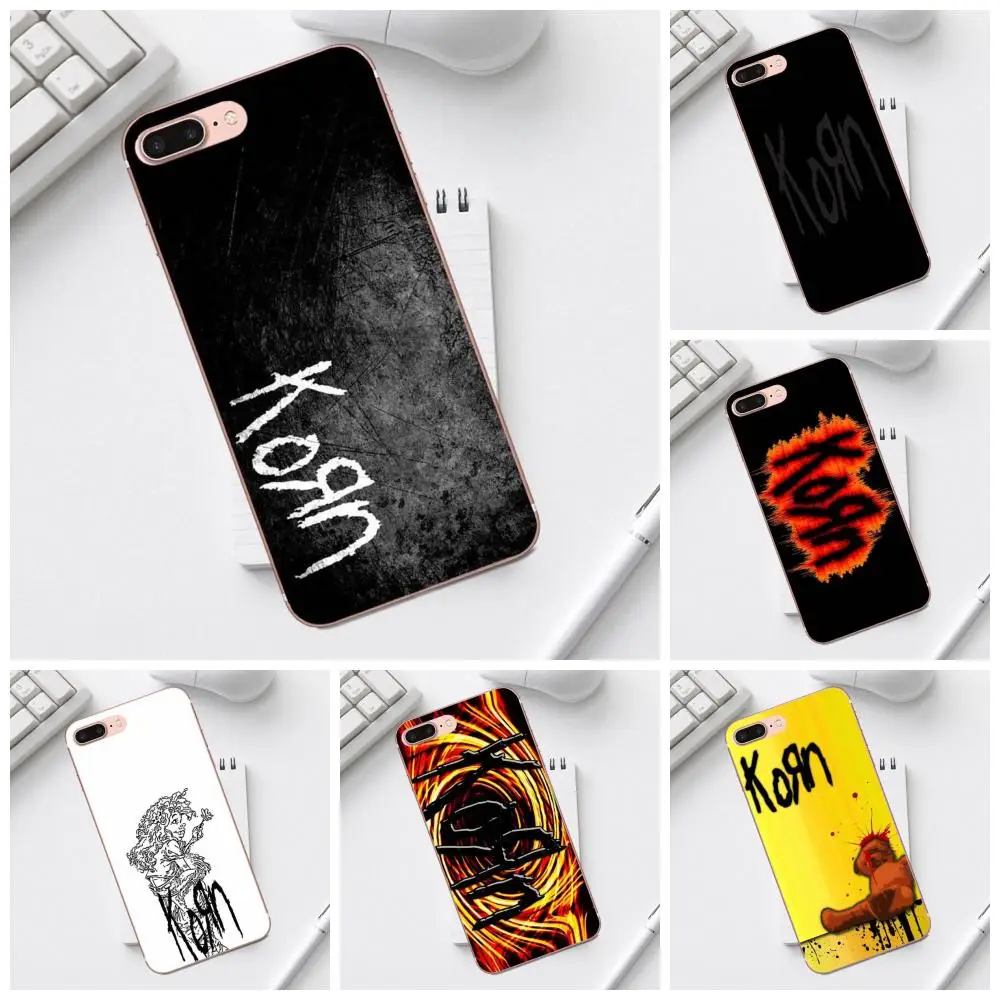 Qdowpz мобильный телефон с принтом в виде ракушки Korn логотип для iPhone 4 4S 5 5C SE 6 6S 7 8 Plus X