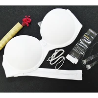 yandw hot push up bra white big size bralette underwear women halter strapless sexy bh wedding a b c d e f 70 75 80 85 90 95