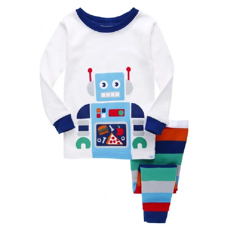 Детские пижамные костюмы с длинным рукавом для мальчиков|boys pajamas|kids pijamasbaby boy pajamas |