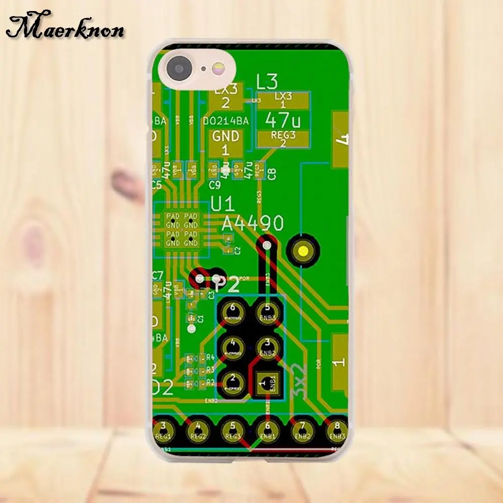 Maerknon для Apple iPhone 4 4S 5 5C SE 6 6S 7 8 Plus X LG G4 G5 G6 K4 K7 K8 K10 термополиуретановая печатная плата