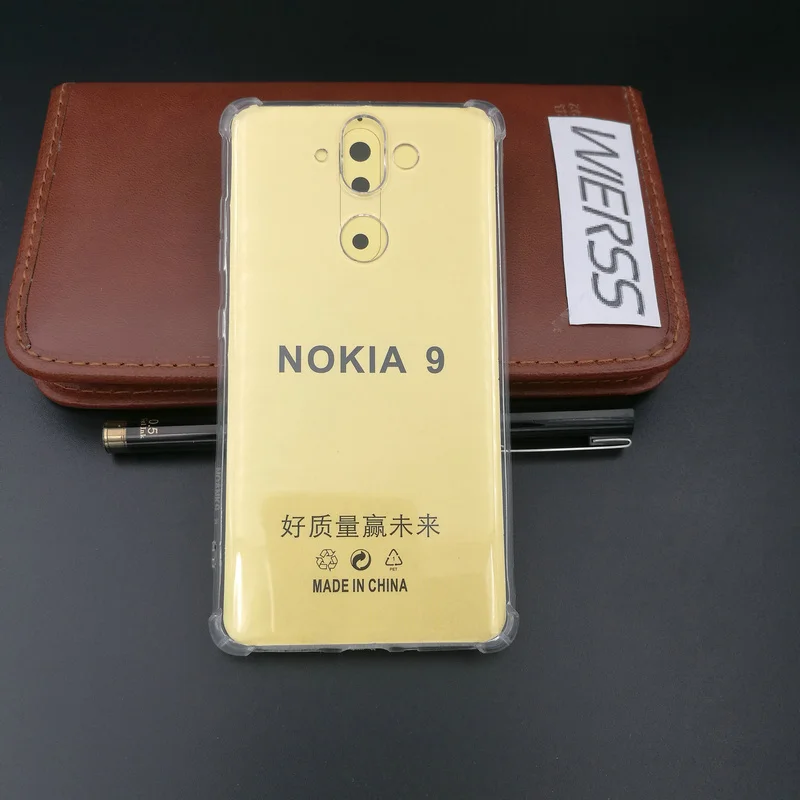 Противоударный силиконовый чехол для Nokia 8 Sirocco TA-1005 прозрачный 5 | Мобильные