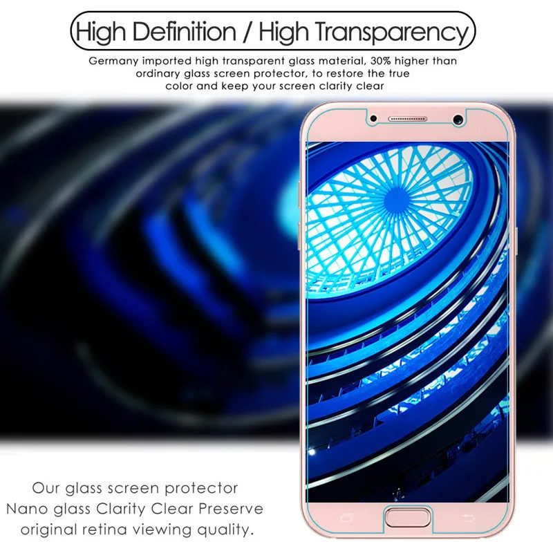 Защитная пленка 9H для Samsung A3 A5 A7 A6 A8 Plus J2 J3 J5 J4 6 7 Prime a51 a71|film for samsung|glass filmscreen protector |