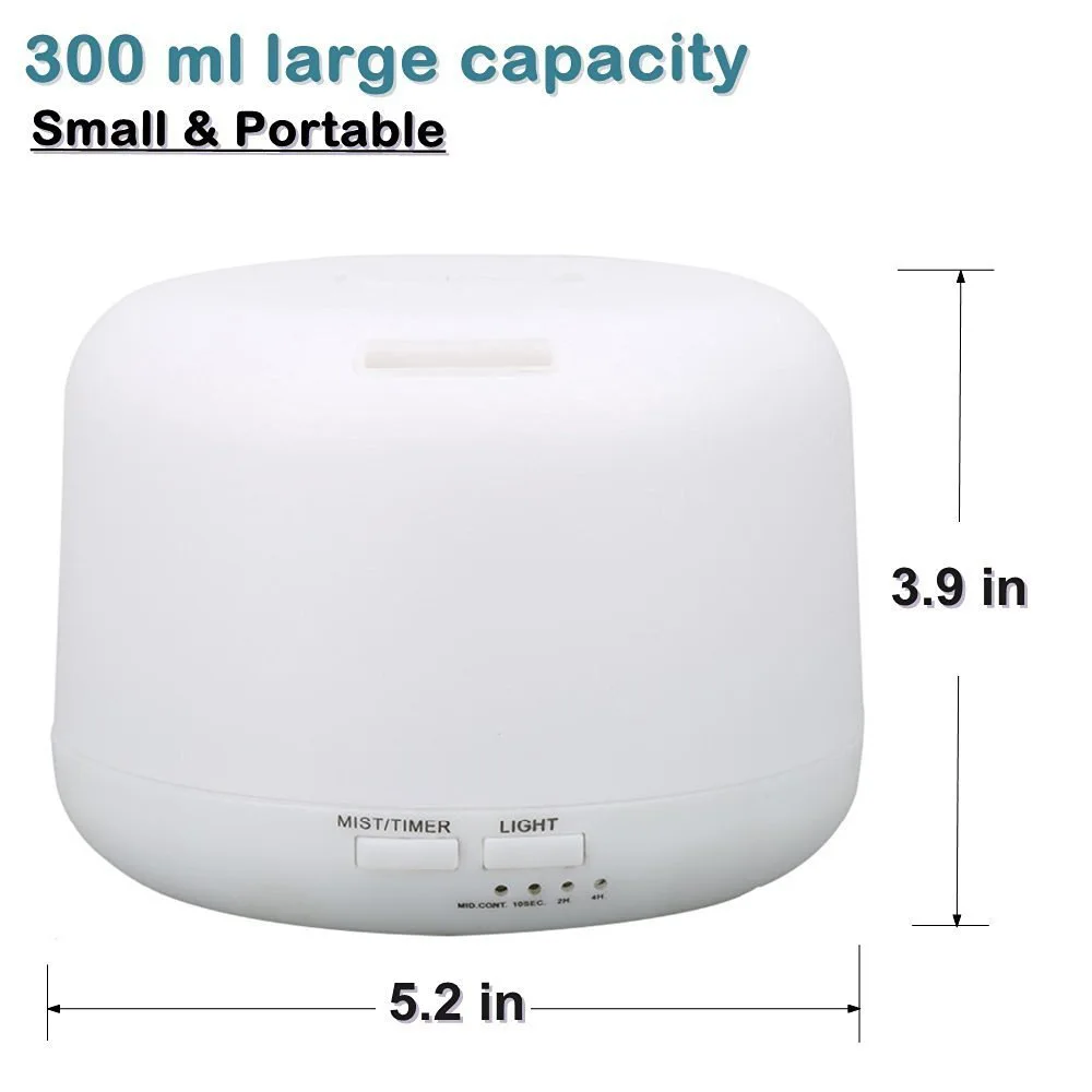 Аромадиффузор ультразвуковой 300 мл светодиодный мл|air humidifier|ultrasonic air humidifierdiffuser