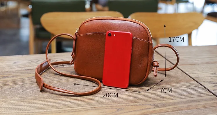 Женская кожаная сумка через плечо повседневная винтажная сумка-мессенджер C967