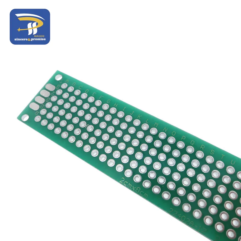 1 шт. 2x8 см 2*8 двухсторонний Прототип PCB diy универсальная печатная плата