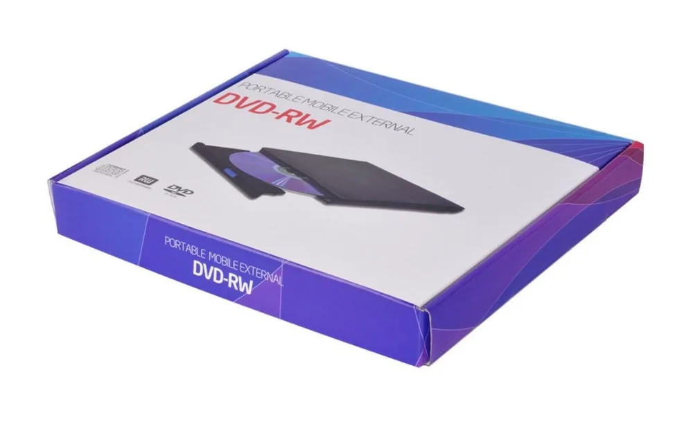 Внешний Привод Blu Ray Slim USB2.0 Bluray устройство записи CD/DVD RW воспроизведение дисков для