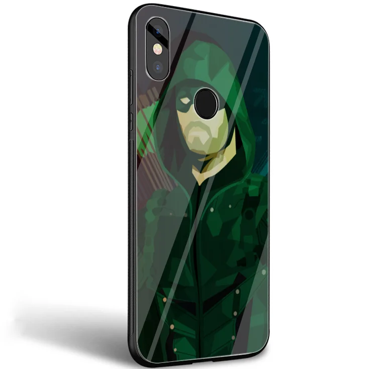 Стеклянный чехол Gerleek с зеленой стрелкой для американского телевизора Xiaomi Mi 8 Lite 9