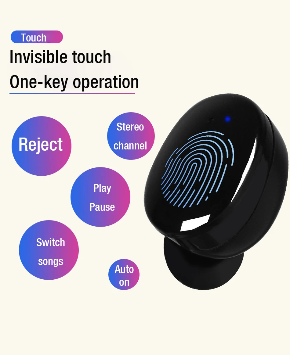LYMOC IPX7 Waterproof TWS Bluetooth Earphones Wireless Headsets HiFi Stereo Earbuds Touch HD Mic Handsfree For iPhone Xiaomi