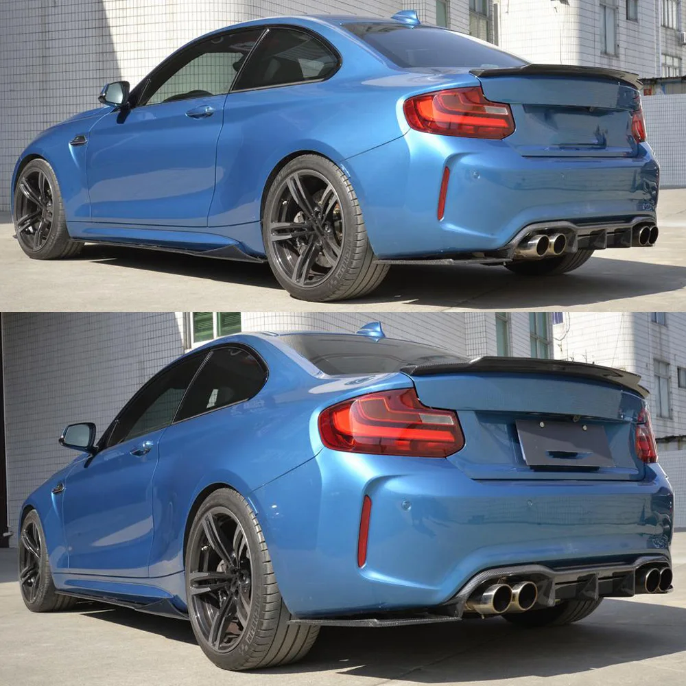 Задний диффузор из углеродного волокна спойлер бампер для BMW 2 серии F87 M2 2016 2017