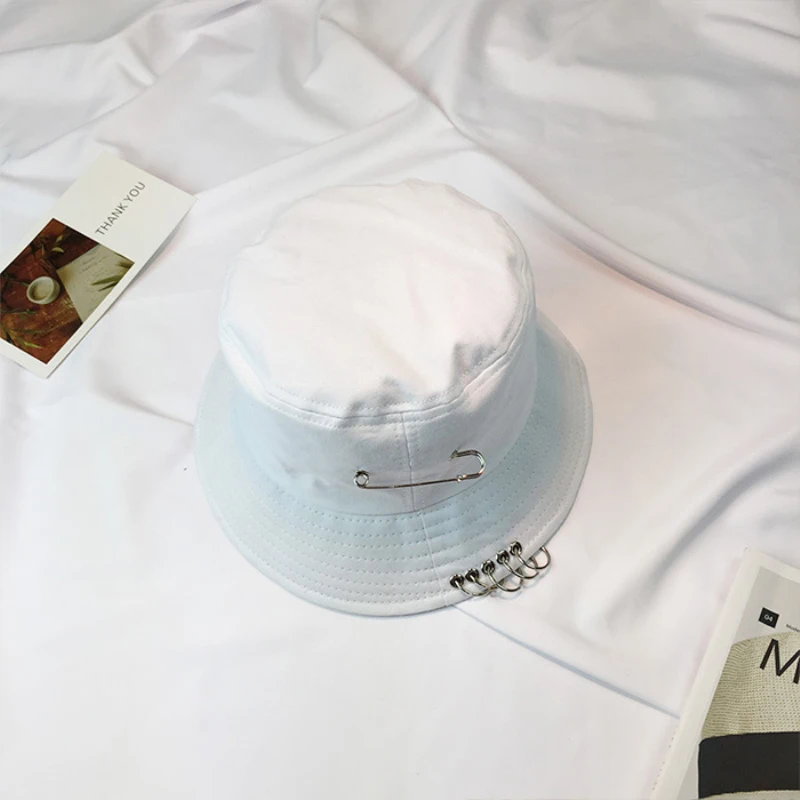 HT1252 Новые мужские и женские кепки в стиле хип-хоп с кольцами булавкой хлопковые