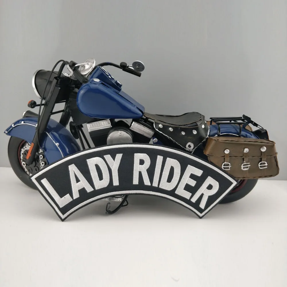 LADY RIDER вышивка Железный На байкерском патч сзади жилет куртка MC 1931 аппликация на заказ одежда наклейки