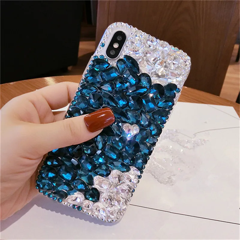 1 шт. для Moto G6 G6 плюс G6 играть Роскошный Кристалл Rhinestone Bling диаманта Прозрачный чехол для телефона для Motorola Moto E5 e5 играть E5 плюс - Цвет: 22