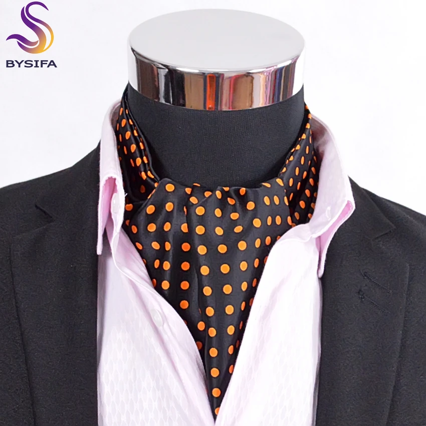 Brand Gold Dot Men Silk Cravat Fashion Apparel Accessories Male Tie All Match CasualSatin Neckwear For Spring Autumn | Аксессуары для