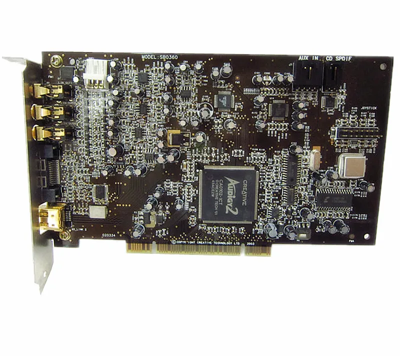 Креативная звуковая карта 7.1PCI Audigy2 SB0360 ультра высокое разрешение Deluxe Edition
