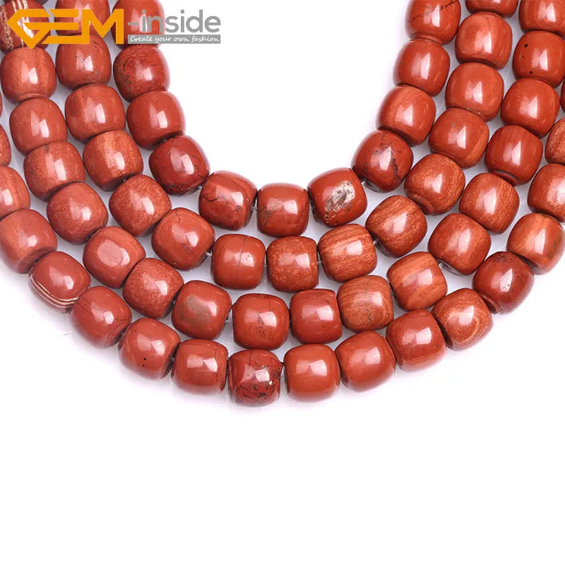 Natural Drum barrel Rhodonite stone Beads popular fashion For Jewelry Making Selectable Size 15inches DIY Jewellery | Украшения и