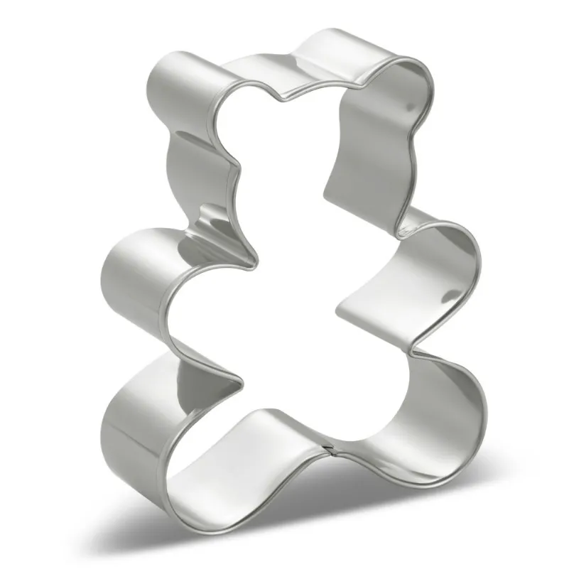 

KENIAO Teddy Bear Cookie Cutter for Birthday Party - 6.3 x 7.8 CM - Baby Shower Biscuit Bread Sandwich Mold - Stainless Steel