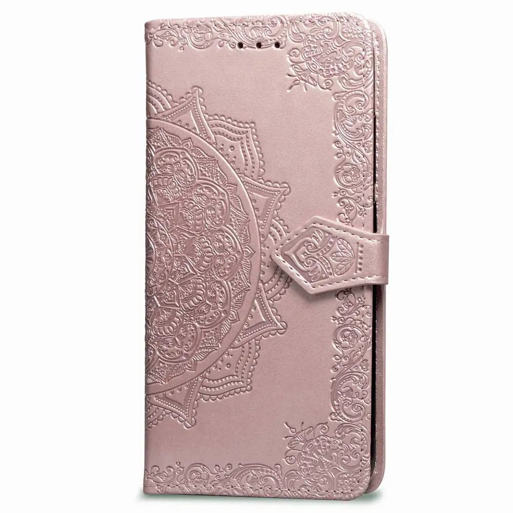 Кожаный флип чехол с 3d рисунком мандалы и цветов для Asus Zenfone 3 4 Max ZC520TL ZC554KL ZC550KL 5z