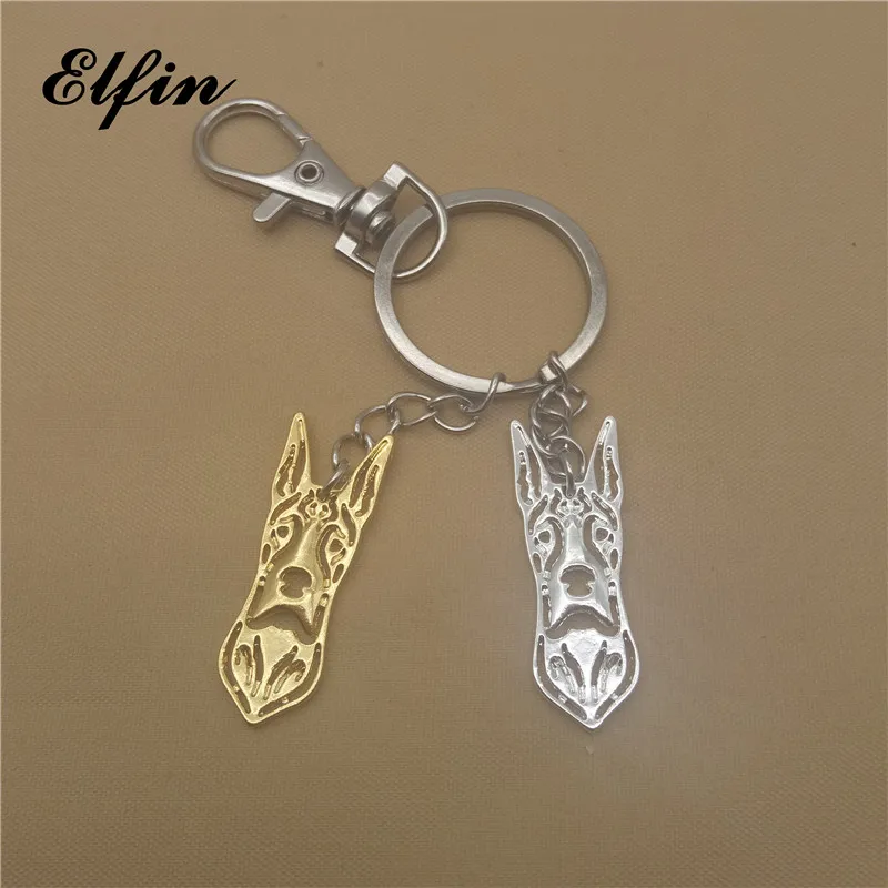 Брелок Elfin с надписью немецкий дог модные ювелирные украшения в виде животных