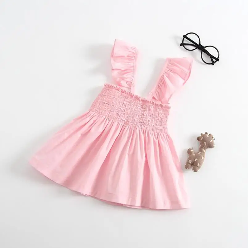 Детское платье без рукавов с бантом принцессы в европейском и американском стиле