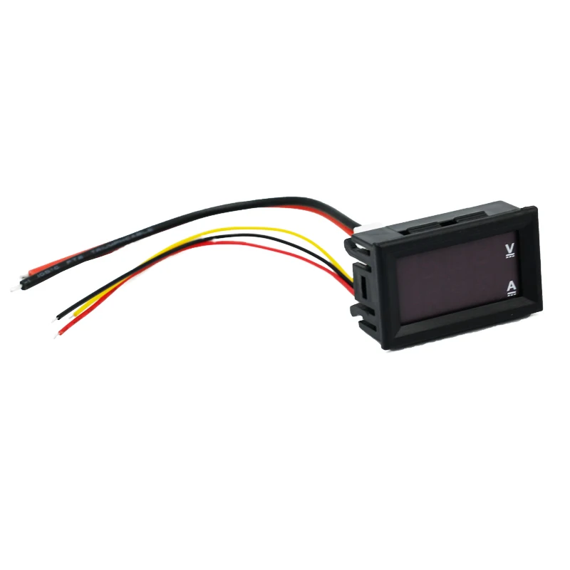 100 шт./лот цифровой вольтметр амперметр двойной дисплей детектор напряжения