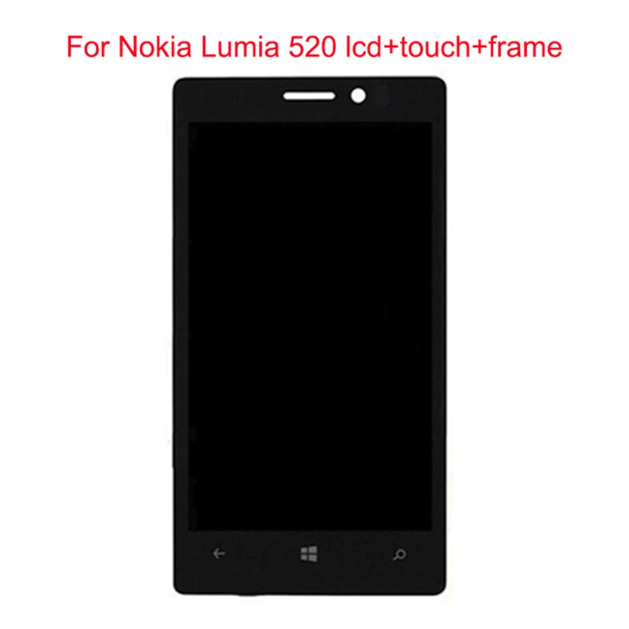 ЖК экран и тачскрин JPFix для Nokia Lumia 520 nokia 521 525 с рамкой в сборе 4 0 дюйма|Экраны