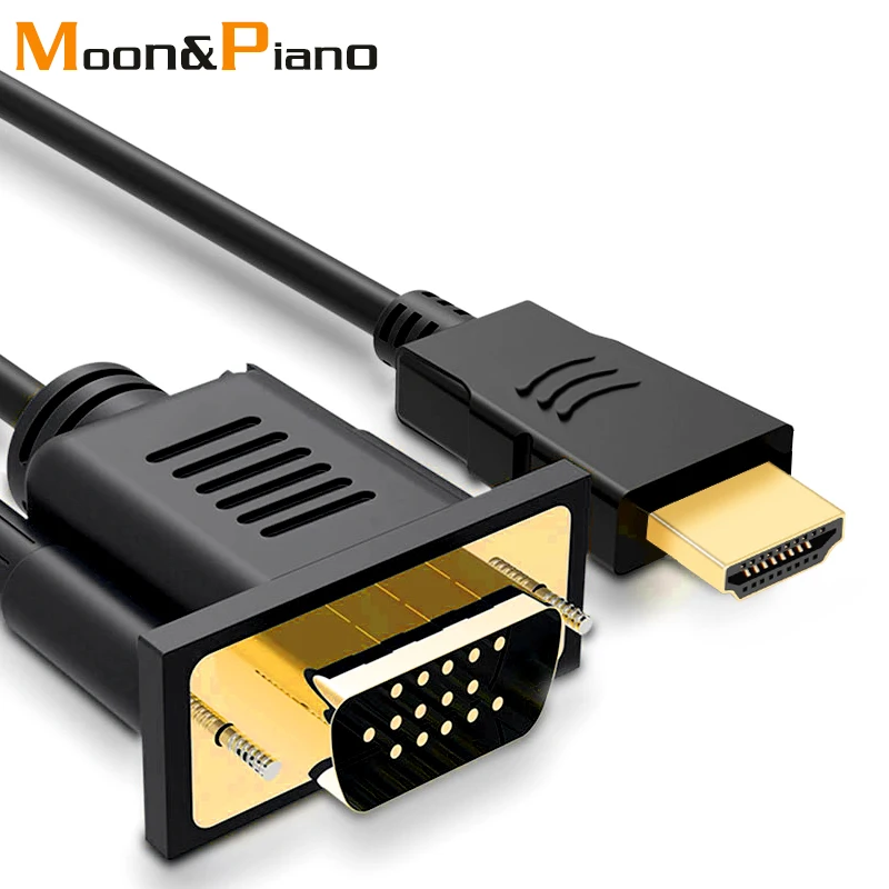 HDMI к VGA Кабель адаптер видео vga разъем кабели между мужчинами для HD плеер ТВ