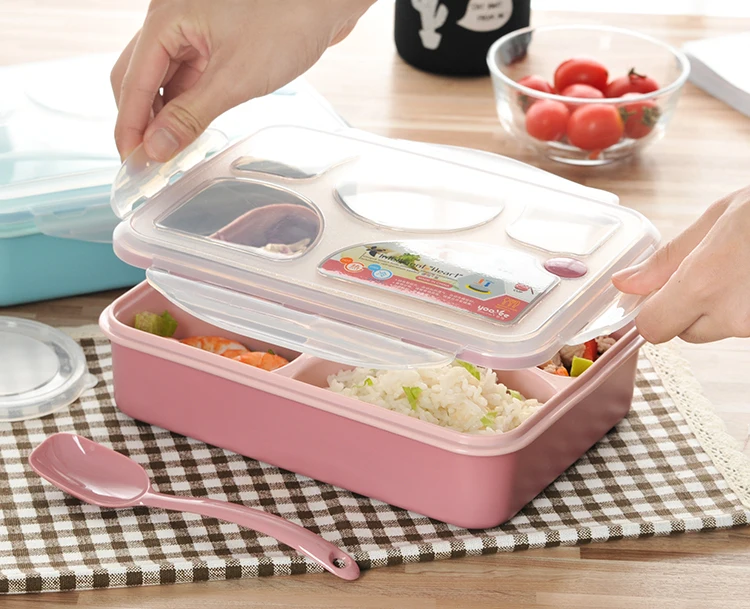 Большой объем 1000 мл пластиковый Ланч бокс для микроволновой печи Bento Box контейнер