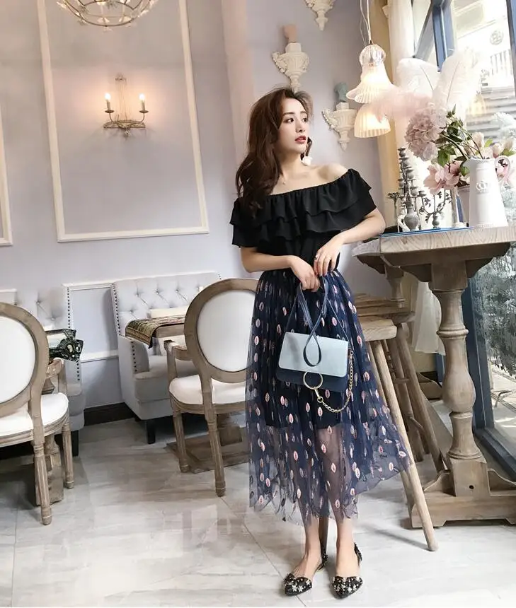 Vestidos 2018 Бесплатная доставка новинка модель высокого качества Лоскутная Сбор