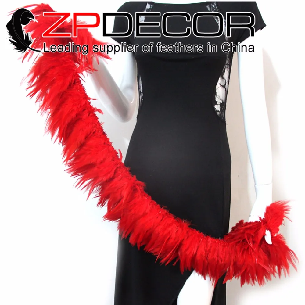 Новинка! ZPDECOR 700 800 шт 4 6 дюймов окрашенные красные натянутые перья для украшения