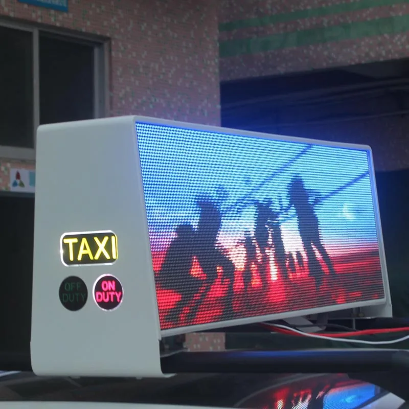 

Ultra HD p2.5 double side car sign 3G 4G Wifi taxi roof top advertising led display