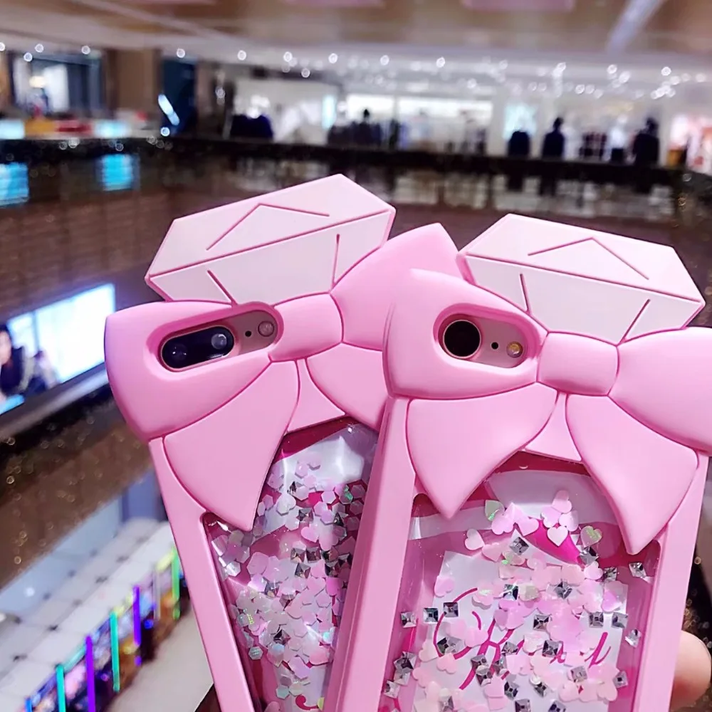 Мягкий силиконовый чехол для Apple iPhone XS Max 3D милый флакон духов конфет блестящий