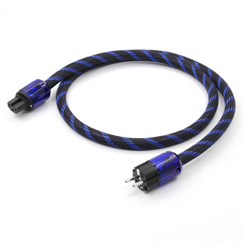 

Hi-End Schuko Power Cable hifi power cable EU Power Cord with EU Plug Mains Power Cable HIFI Audiophile European AC Power Cable