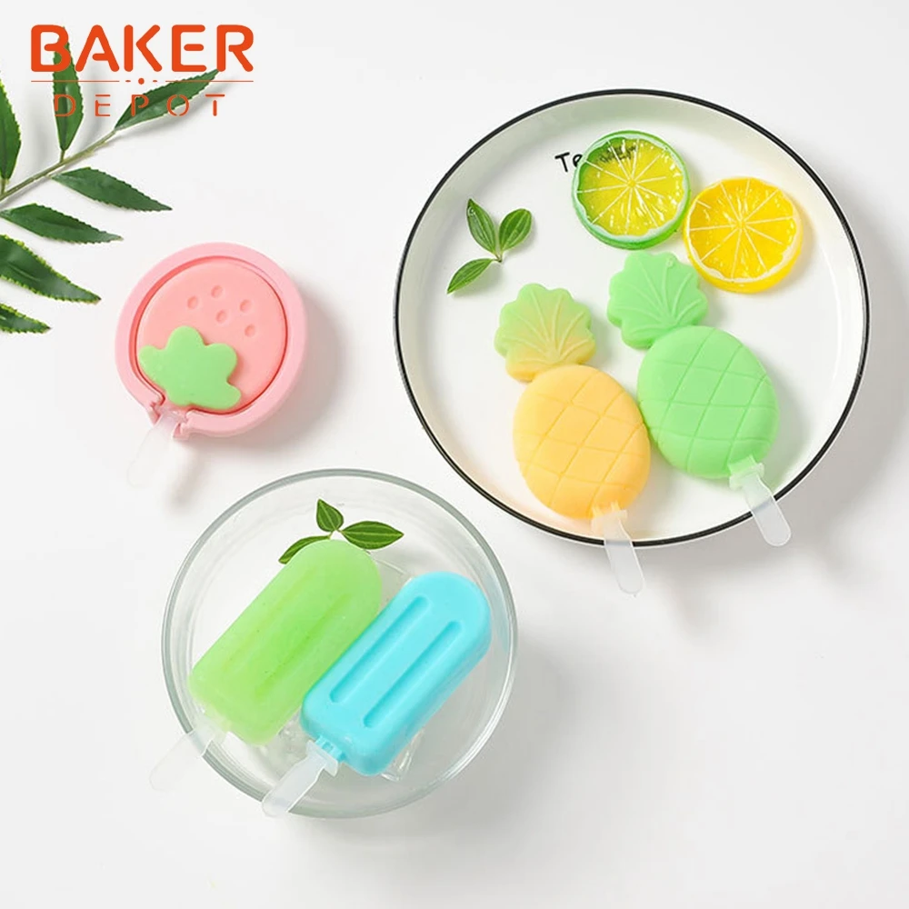 BAKER DEPOT, силиконовая форма для мороженого, Микки Шап, лоток для льда, сок, конфеты, леденцы, бар, хлеб, десерт, торт, декоративная форма, одно отверстие