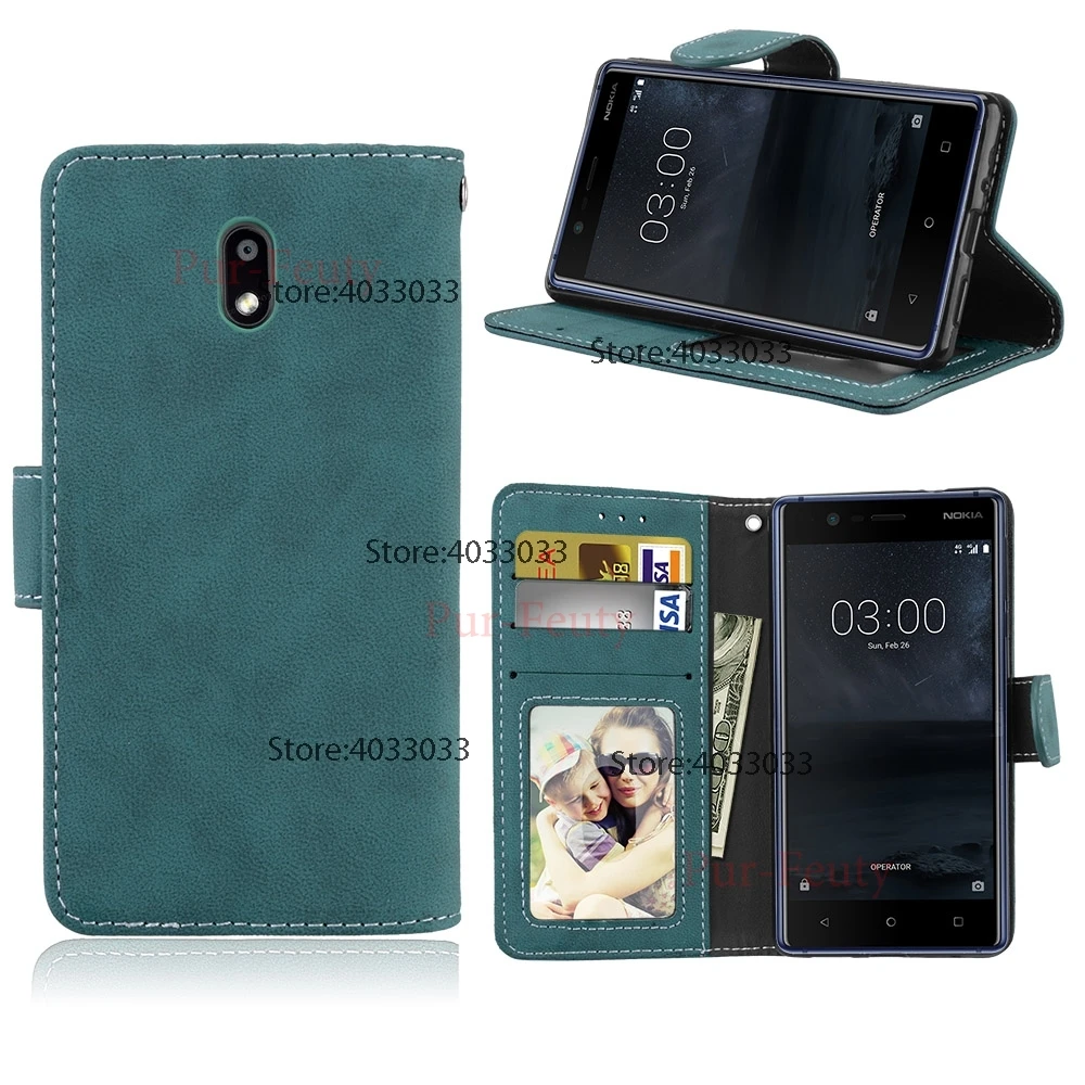 Flip Case for Nokia 3 TA-1032 TA-1020 Phone Leather Cover Global Dual TA 1032 Luxury Wallet Silicone | Мобильные телефоны и