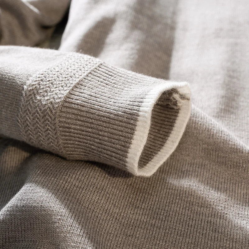 New Autumn Cashmere Sweater Men Long Sleeve Slim Fit Male Pullovers Round Neck Men's Knittwear Mens Christmas Sweaters