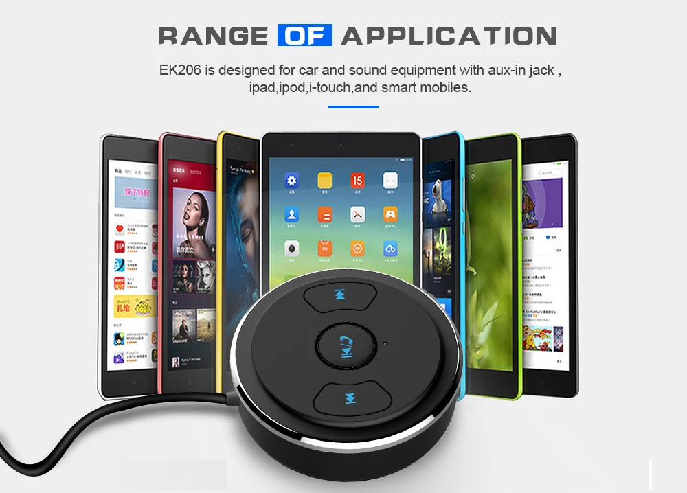 Elistooop Bluetooth Receiver 4.1 3.5mm AUX Car Kit Wireless Adapter Stereo Mobile Audio | Электроника
